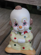 INTERPUR ~ Vintage 1950s Sweet Face Clown 6&quot; Porcelain Figurine/Nite Light Part - £23.16 GBP