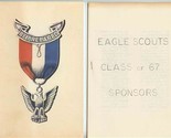 Eagle Scouts Recognition Dinner Menu Program &amp; Sponsors Booklet 1968 Dal... - £17.20 GBP