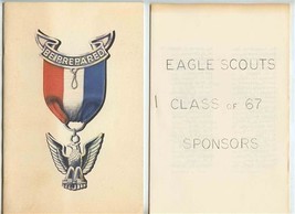 Eagle Scouts Recognition Dinner Menu Program &amp; Sponsors Booklet 1968 Dal... - $21.78