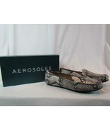 NIB Aerosoles Faux Snake Material Loafer Flat W/ Rounded Toe Sz 11M - $72.91 CAD