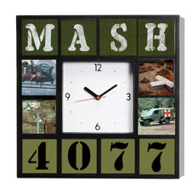 MASH 4077th TV Show Square Sign Big Wall Clock 10.5 inch - £26.05 GBP
