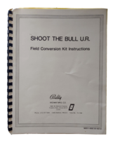 Shoot The Bull Upright Kit Original Video Arcade Game Service Manual 1985 - $24.23