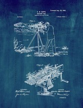 Machine-gun Patent Print - Midnight Blue - $7.95+