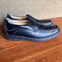 Florsheim Loafer Mens 12 D Black Leather Comfort Casual Dress F-Lite Shoe 13009 - £41.51 GBP