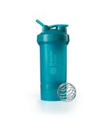 Blender Bottle ProStak 22 oz Teal Shaker Cup with pill Tray - $252.85 MXN