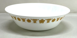 Corelle Corning Bowl Butterfly Flowers Gold 10-1/4&quot; Large Serving Vegetable Dish - £23.67 GBP