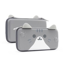 Geekshare Cat Ears Carry Case Compatible With Nintendo, Grey, Small - £32.04 GBP