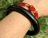 Ebony Wood Karungali Mens Bangle Bracelet, Statement Jewelry, Handmade 7... - $34.29