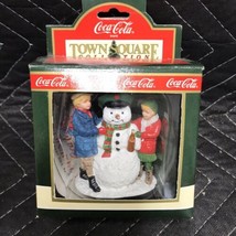 Vintage Coca Cola Town Square THIRSTY THE SNOWMAN Ornament 1992 Coke NIB - $6.93