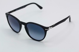 PERSOL 3152S 52mm Sunglasses Black/Blue Gradient  9014/Q8 52-20-145 2N NEW! - £123.28 GBP