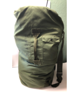 US Army Military Duffle Bag OD Green Nylon Bag 2 Strap USGI Luggage - £15.63 GBP