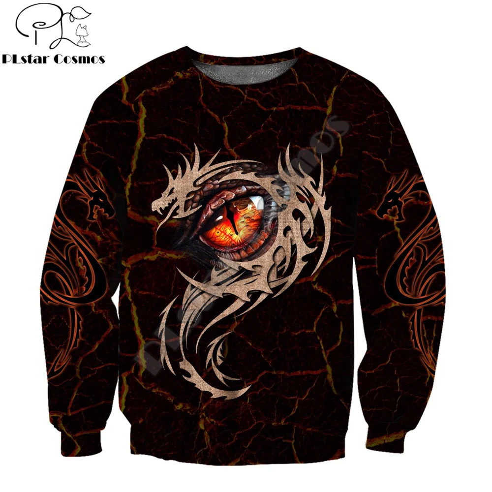  Eyes Tattoo 3D All Over Printed Autumn Men Hoodies Unisex Casual Pullovers Zip  - £107.97 GBP