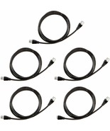 5 Pack RJ45 Cat-6 Ethernet Patch Internet Cable - 5 Feet (1.5 Meters) NE... - $20.01 CAD