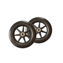 Walker 6&quot; Replacement Wheels High Quality Urethane Set of 2 Rubber EZ Ro... - £14.50 GBP