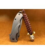 Custom Leather Keychain Lanyard-Jason Rabbit,Brass Bead - $45.99