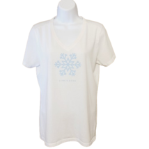 Life Is Good Cool Tee Classic Fit Women&#39;s T-Shirt Size M White Short Sleeve - $9.90