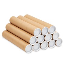 12 Pack Mailing Tubes, 2X12 Inch Round Cardboard Mailers With Caps For P... - £35.45 GBP
