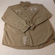 Carhartt KASE CONTRATING Men&#39;s FR XL-Reg Tan Flame Resistant Work Shirt ... - €16,94 EUR