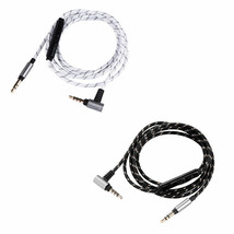 Audio nylon Cable with Mic For Audio-technica ATH-SR5BT AR3BT AR3 EP1000IR - £12.81 GBP