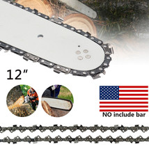 12&quot; Chainsaw Saw Chain Blade 3/8&quot; Lp .043 Gauge 44Dl Replacement (No Gui... - £16.75 GBP