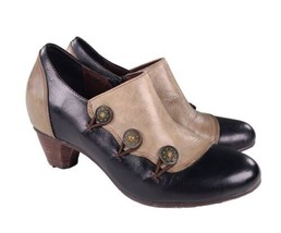 L&#39;Artiste Spring Step Womens Greentea Bootie Pump Leather Heel Sz 40 US 9 - £44.96 GBP