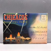 Vintage Chicago Parks Postcard Book 9 Photos jds - £28.40 GBP
