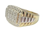Diamond Men&#39;s Cluster ring 10kt Yellow and White Gold 364758 - $499.00