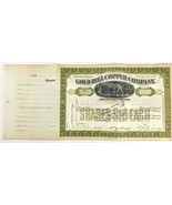 Gold Hill Copper Co Stock Certificate, Mining Stock: Certificate #B56 - ... - $90.00