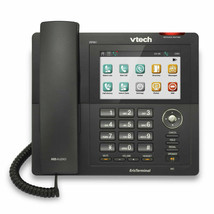 Vtech VSP861 ErisTerminal SIP Color TouchScreen 8 line Phone POE Deskset DECT 6 - £75.23 GBP