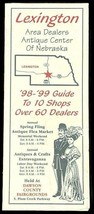 Lexington Nebraska City Map 1998 Vintage Ephemera Travel Trip Vacation L... - $7.87