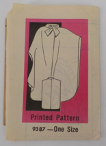 RARE VINTAGE PARADE PRINTED PATTERN #9387 MAIL ORDER 70&#39;S WOMENS CAPE UNCUT - £10.65 GBP