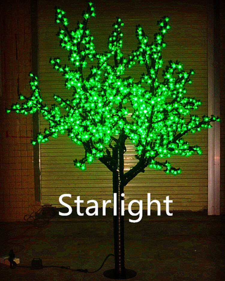 Primary image for 6ft Outdoor Green LED Cherry Blossom Tree Christmas Light Home Decor Rainproof