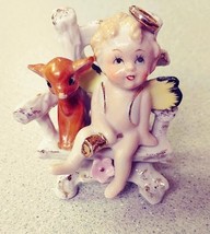 Beison&#39;s Angel Figurine on Chair Handpainted - £27.53 GBP