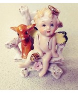 Beison&#39;s Angel Figurine on Chair Handpainted - £27.97 GBP