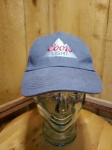  COORS LIGHT Beer Embroidered Gray 6-Panel Baseball Cap Hat One Size Sna... - £27.21 GBP