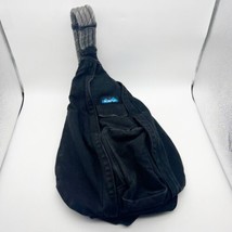 Black Kavu Rope Sling Cross Body Shoulder Bag Canvas - $24.99