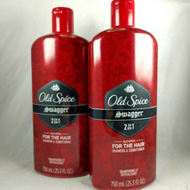 Old Spice Swagger Shampoo &amp; Conditioner 2-in1 for Men 25.3 Oz Ea Lot of 2 Bottle - £17.15 GBP