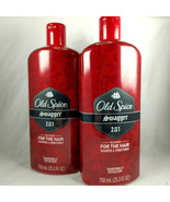 Old Spice Swagger Shampoo &amp; Conditioner 2-in1 for Men 25.3 Oz Ea Lot of ... - £16.88 GBP