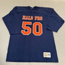 Men&#39;s Halo Pro 50th Anniversary Jersey Blue/Orange  Mens Large #50 EUC - £23.34 GBP