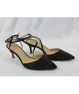 NIB INC International Concepts Strappy Sparkled Black Ankle Buckle Slim ... - $1,005.08 MXN