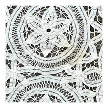 63”X13” Vintage Hand Crochet Cotton Lace Table Runner Dresser Scarf Flower Doily - £29.98 GBP