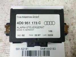 Alarm Theft Control Module Theft-locking From VIN 120001 1997 Audi A8 10840 - £30.68 GBP