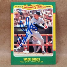 1986 Fleer Limited Edition #4 Wade Boggs SIGNED Autographed Boston Red Sox Card - £11.84 GBP