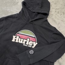Hurley Since 1999 Black Pullover Hoodie Mens Medium Graphic Logo - $24.99