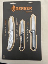 New 3pc Gerber Greatest Hits Knife Set Paraframe Evo Jr And Zilch Collection - £19.74 GBP