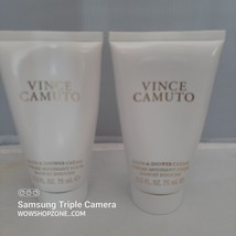 Vince Camuto Women Body Was Bath &amp; Shower Creme Cream Gel 2.5 oz X 2 Travel Size - £10.29 GBP