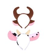 Beaupretty 2pcs Plush Bull Horns Headband Christmas Holiday Costume - $179.71 MXN