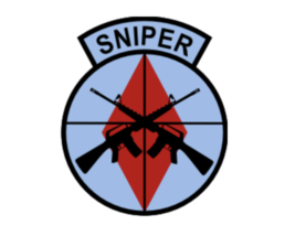 4&quot; 1st brigade 5th id sniper army bumper sticker decal usa made - £21.54 GBP