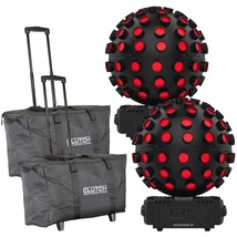 Chauvet DJ Rotosphere HP Mirror Ball Effect Lights &amp; Cases Duo Pack - £668.22 GBP