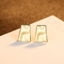 Knock Pattern Ear Studs S925 Silver Earrings Simple Korean Earrings Cold Style E - £15.98 GBP